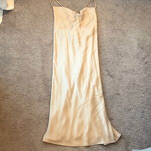 Show Me Your Mumu Champagne Dress - Size Large